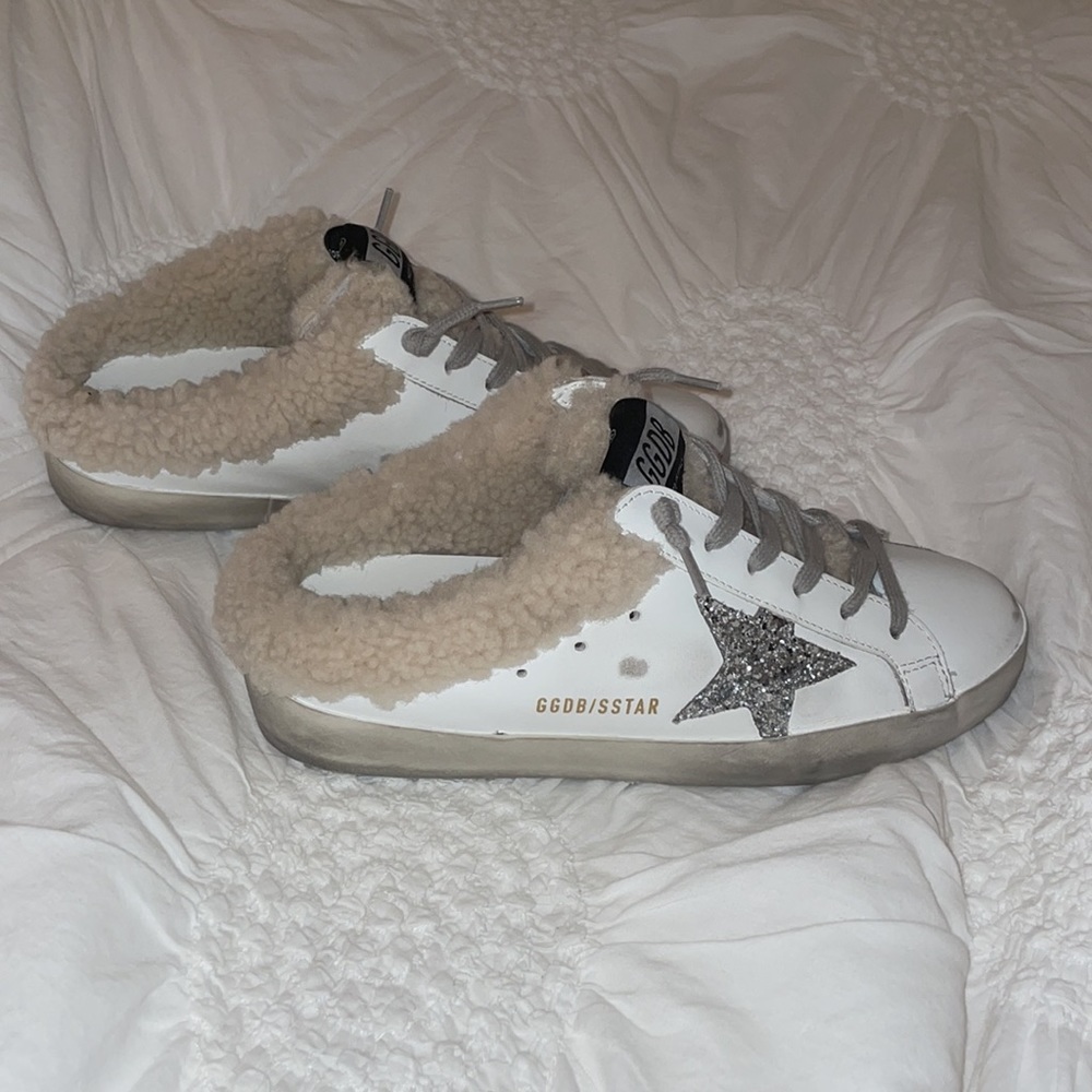 Superstar Furry Golden Goose Size 37